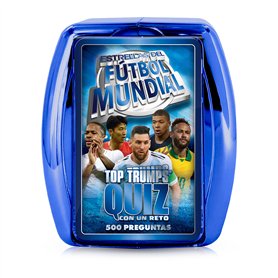 Top Trumps Quizz - Jeu de Questions et de réponses - Montrez Votre Connaissance des Joueurs de Football - Version espagnole