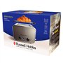 Russell Hobbs Grille Pain [Design Retro Premium] Distinctions Titanium (Pour 2 Tranches, 6 Niveaux de brunissage, Fonction Surél
