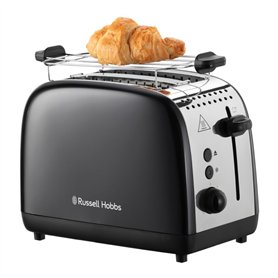 Russell Hobbs Grille pain [Pour 2 tranches] Colours Plus Inox noir (fentes extra larges