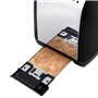 Russell Hobbs Grille pain [Pour 2 tranches] Colours Plus Inox noir (fentes extra larges, 6 niveaux de brunissage rapide, surélév