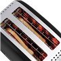 Russell Hobbs Grille pain [Pour 2 tranches] Colours Plus Inox noir (fentes extra larges, 6 niveaux de brunissage rapide, surélév