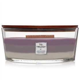WoodWick Ellipse Trilogy bougie parfumée avec mèche crépitante