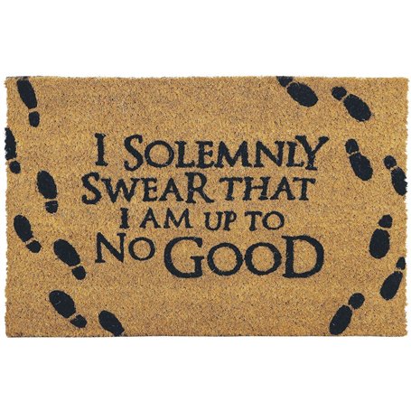 HARRY POTTER Paillasson Jusqu'à Pas Bon Carte de Maraudeur 60x40cm Beige Coco