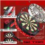 Target Darts TOR Dartboard, Cible de Fléchettes à Pointe en Acier, Cible de Fléchettes Aux Normes de Compétition Approuvées par 
