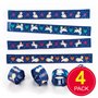 Baker Ross Bracelets à claquer Licornes arcs-en-ciel (Lot de 4) - Cadeaux amusants pour les pochettes-surprises