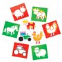 Baker Ross Pochoirs Ferme (Lot de 6) AW631 Coloris Assortis
