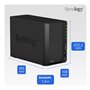 Synology DS220+ 4To NAS 2 Baies avec 2 x Disques Durs WD Red de 2To Noir