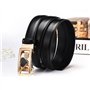 Femmes Ceinture Ratchet Ceintures en Cuir Véritable pour Les Dames Jeans avec Ceinture Automatique Coeur d'or Boucle avec Réglab