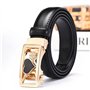 Femmes Ceinture Ratchet Ceintures en Cuir Véritable pour Les Dames Jeans avec Ceinture Automatique Coeur d'or Boucle avec Réglab