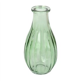 Talking Tables Vase Soliflore en Verre Vert pour Fleurs Décoration Élégante Centre de Table Mariage Rebord de Fenêtre Fêtes Jard