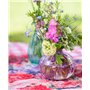 Talking Tables Vase Soliflore en Verre Lilas pour Fleurs Décoration Élégante Centre de Table Mariage Rebord de Fenêtre Fêtes Jar