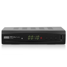 Décodeur et Enregistreur TNT HD - August DVB482 - Regardez et enregistrez simultanément 2 chaînes – Récepteur HDMI Full HD 1080p