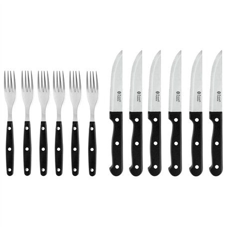 Russell Hobbs Lot de 6 Couteaux à Steak avec Lame Dentelée