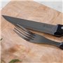 Russell Hobbs Lot de 6 Couteaux à Steak avec Lame Dentelée, Ensemble de Couteaux à Viande, Poignées Ergonomiques, Acier Inoxydab
