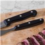 Russell Hobbs Lot de 6 Couteaux à Steak avec Lame Dentelée, Ensemble de Couteaux à Viande, Poignées Ergonomiques, Acier Inoxydab