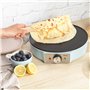 Petra Crêpière 1200W, Machine à crêpes, Plaque chauffante électrique antiadhésive de 30 cm, Température réglable,Outil à crêpes 