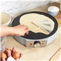 Petra Crêpière 1200W, Machine à crêpes, Plaque chauffante électrique antiadhésive de 30 cm, Température réglable,Outil à crêpes 
