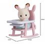 Sylvanian Families - 5197 - Valisette bébé lapin et chaise bébé