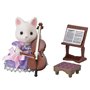 Sylvanian Families - 6010 - La fille Chat soie Violoncelliste