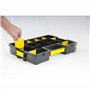 Stanley 1-97-483 Organiseur À Intercalaires mobile Sort master - Couvercle Alvéolé et Transparent pour Voir Le Contenu - Compact
