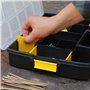 Stanley 1-97-483 Organiseur À Intercalaires mobile Sort master - Couvercle Alvéolé et Transparent pour Voir Le Contenu - Compact