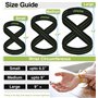 RDX Figure 8 Sangle, Sangle Musculation Gym Levage Support de Poignet Bandage Fitness Lifting Straps Entraînement Bodybuilding H