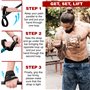 RDX Figure 8 Sangle, Sangle Musculation Gym Levage Support de Poignet Bandage Fitness Lifting Straps Entraînement Bodybuilding H