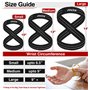 RDX Figure 8 Sangle, Sangle Musculation Gym Levage Support de Poignet Bandage Fitness Lifting Straps Entraînement Bodybuilding H