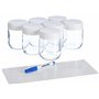 Lagrange 430101 7 pots pour yaourtières Couvercles avec zone de marquage