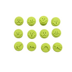 Outils de modelage | Tampons émotionnels faciles à prendre en main | Tampons d'expression faciale | Boîte de 12 tampons