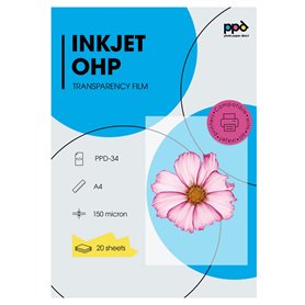 PPD A4 X 20 Films Transparents pour Rétroprojecteur