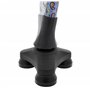 Lifeswonderful - Embout de Canne de Marche à Large Base - Pied avec Tête Pivotante à 360 Degrés pour la Stabilité - 19mm