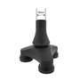 Lifeswonderful - Embout de Canne de Marche à Large Base - Pied avec Tête Pivotante à 360 Degrés pour la Stabilité - 19mm
