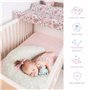 Matelas à langer rigide pour bébé - 80 x 50 cm - Convient pour lit de bébé de 140 x 70 cm - Unisexe - Anti-roulement - Imperméab
