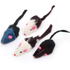 DIGIFLEX 4 Souris Bruyantes à Cataire Chat Jouets pour Animaux Domestiques