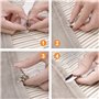 4X Clips pour draps de lit Blancs – Attaches pour Bretelles – Sangles pour Porte-Matelas pour draps Plats et Housses – Sangle él