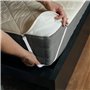 4X Clips pour draps de lit Blancs – Attaches pour Bretelles – Sangles pour Porte-Matelas pour draps Plats et Housses – Sangle él