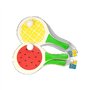 The Home Fusion Company Ensemble raquette et balle de plage en bois pour enfants adultes