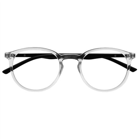 OPULIZE Met Lunettes de Lecture Anti-Lumière Bleue Monture Ronde et Mince Charnières à Ressort Améliore le Sommeil Jeux Ordinate