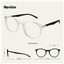 OPULIZE Met Lunettes de Lecture Anti-Lumière Bleue Monture Ronde et Mince Charnières à Ressort Améliore le Sommeil Jeux Ordinate