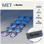 OPULIZE Met Lunettes de Lecture Anti-Lumière Bleue Monture Ronde et Mince Charnières à Ressort Améliore le Sommeil Jeux Ordinate