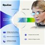OPULIZE Met Lunettes de Lecture Anti-Lumière Bleue Monture Ronde et Mince Charnières à Ressort Améliore le Sommeil Jeux Ordinate