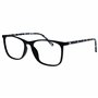 OPULIZE Arc Lunettes de Lecture Monture Carrées Minces Élégantes Charnières à Ressort Anti-Rayures Noir Branches à Motif Hommes 