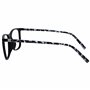OPULIZE Arc Lunettes de Lecture Monture Carrées Minces Élégantes Charnières à Ressort Anti-Rayures Noir Branches à Motif Hommes 