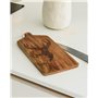 Marco Paul Planche à fromage en bois avec motif cerf - Plateau de service rustique pour fromage