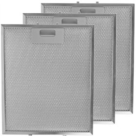 Filtre en maille métallique Spares2go pour hotte/extracteur d'air/grille d'aération (lot de 3 filtres