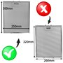Filtre en maille métallique Spares2go pour hotte/extracteur d'air/grille d'aération (lot de 3 filtres, 30 x 25 cm, argenté)