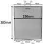 Filtre en maille métallique Spares2go pour hotte/extracteur d'air/grille d'aération (lot de 3 filtres, 30 x 25 cm, argenté)