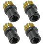SPARES2GO Laiton Brosse Métallique Buses pour Karcher Nettoyeur Vapeur (Pack de 4)