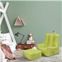 Ready Steady Bed Pouf poire pour enfant avec repose-pieds | Fauteuil ergonomique pour enfants | Mobilier confortable pour enfant